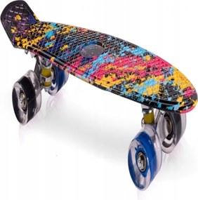 Svietiaci skateboard LED RGB KOLIESKA