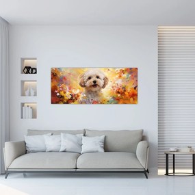 Obraz - Šťastný pes (120x50 cm)