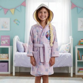 Dievčenský flísový župan s kapucňou Ľadové kráľovstvo – Elsa s vrkočom, 98 / 104