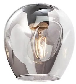 Redo - Náhradné tienidlo k lampe, k lustru PIERCE pr. 15 cm čierna/dymová