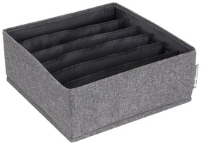 Sivý organizér do zásuvky s priehradkami Bigso Box of Sweden Drawer, 29 x 11 cm