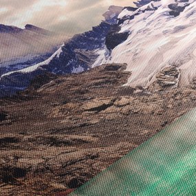 Obraz horského jazera (120x50 cm)