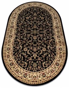 Koberec ROYAL ADR ovál vzor 1745 čierny