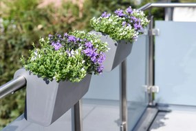 Balkónový hrantík BALKONA CLASSICO, plast, šírka 50 cm, antracit