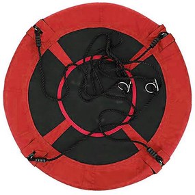 Hojdací kruh bocianie hniezdo, 110 cm, červený