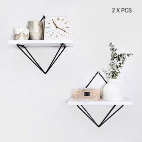 Sada 2× police DIA, biela/čierna