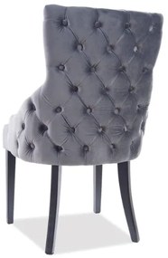 Jedálenská stolička GEORGE VELVET modrá