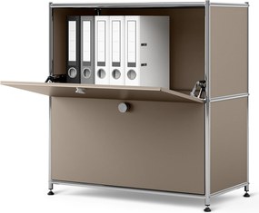 Kovová odkladacia skrinka »CN3« s 2 výklopnými priečinkami