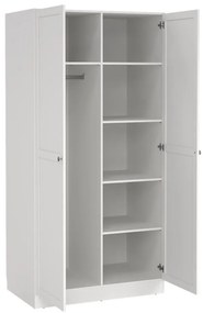 Biela šatníková skriňa 99x200x62 cm Billund – Tvilum
