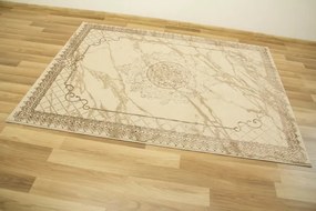 Koberec Allora Plus 8164A Marmur Ornament béžový / krémový
