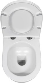 Isvea Isvea, INFINITY závesná WC misa, Rimless, 36,5x53cm, matná biela, 10NF02005-2L
