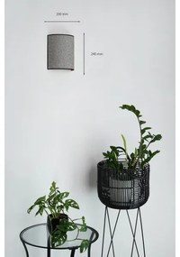 Brilagi - Nástenné svietidlo SEMI 1xE27/15W/230V pr. 20 cm šedá