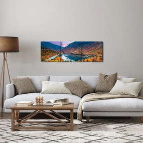 Obraz - White Mountain, New Hampshire, USA (s hodinami) (90x30 cm)