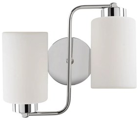Nástenné svietidlo v bielo-striebornej farbe Balcova – Opviq lights