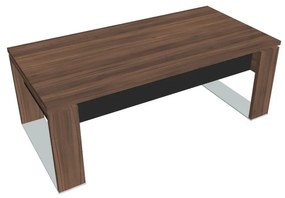 Stôl Verno+ S 200 x 100 cm, orech / čierna