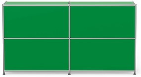 Kovová odkladacia skrinka »CN3« s výklopnými priečinkami, zelená
