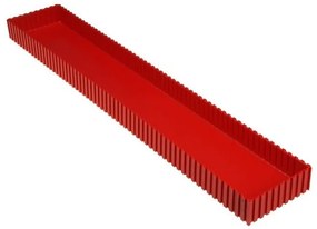 Plastová krabička na náradie 35-100x600 mm, červená