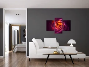 Obraz svietiacej modernej abstrakcie (90x60 cm)