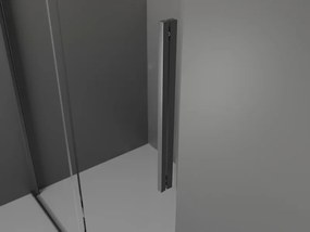 Mexen Velar L, posuvné sprchové dvere do otvoru 110 cm, 8mm šedé sklo, grafit brúsený, 871-110-003-41-66