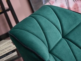 Kreslo Velma S (zelená + chrómová). Akcia -25%. Vlastná spoľahlivá doprava až k Vám domov. 1110464