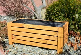 Bestent Drevený kvetináč Natural 60x33x25cm