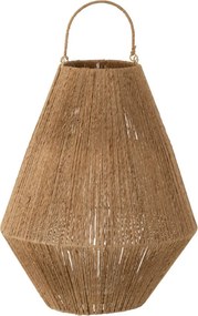Jutová lampáš v prírodnom prevedení Dantya - Ø 37,5 * 48 cm