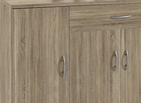 Komoda 4-dverová Lilly, dub sonoma