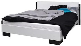 Posteľ Lux čierno/biela