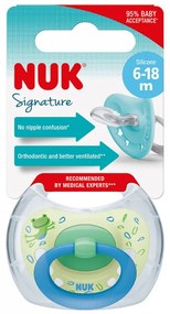 Dojčenský cumlík NUK Signature 6-18 m blue