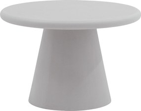 Okrúhly konferenčný stolík Clav 60 cm - svetlošedý