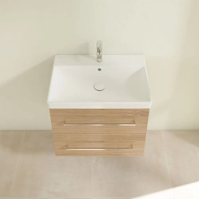 VILLEROY &amp; BOCH Avento závesná skrinka pod umývadlo, 2 zásuvky, 630 x 452 x 514 mm, Nordic Oak, A89000VJ