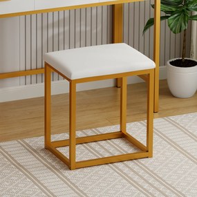 Toaletný stolík ELARA s LED osvetlením biely