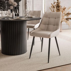 JEDÁLENSKÝ SET LANDRY ČIERNY STÔL + 4 STOLIČKY