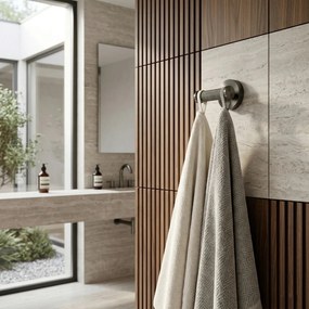 Kúpeľňový vešiak dvojitý REA MODERN 6612 titán