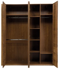 Šatní skříň Velvet II 77 205 cm z masivu dub Rustikal