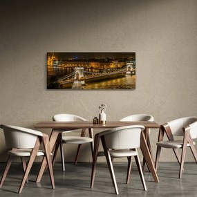 Obraz nočného mesta (120x50 cm)