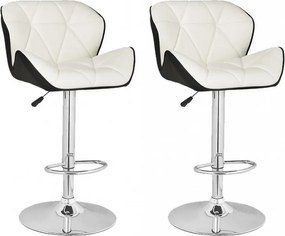 2x Barová stolička Hawaj CL-3227 biela / čierna