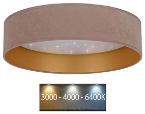 Brilagi - LED Stropné svietidlo VELVET STAR LED/24W/230V pr. 40 cm béžová/zlatá BG0306