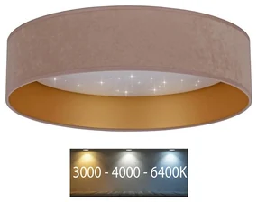 Brilagi - LED Stropné svietidlo VELVET STAR LED/24W/230V pr. 40 cm  béžová/zlatá BG0306