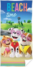 Plážová osuška Paw Patrol - Tlapková patrola - motív Beach Time - 100% bavlna - 70 x 140 cm