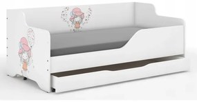 Detská posteľ s maličkým dievčatkom 160x80 cm
