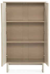 Krémovobiela skrinka 80x130x40 cm Solei – MOME