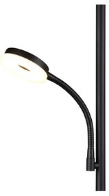 Čierna LED stojacia lampa (výška 178 cm) Specter – Trio
