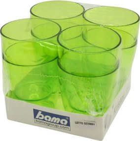 BAMA Plastové poháre KRISTAL sada 8ks Barva: růžová