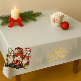 Vianočný obrus Škriatok lampáš 140x180cm TiaHome