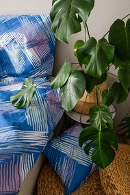 JAHU Posteľné obliečky bavlna - Blue Righe, 140x200 cm