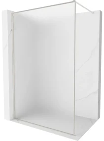 Mexen, Mexen Kioto-XF sprchová stena s rámom 100 x 202 cm, matná 10 mm, matný nikel - 800-100-104-97-30-X