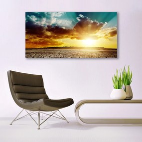 Obraz na akrylátovom skle Slnko púšť krajina 120x60 cm
