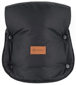 PETITE&amp;MARS - Rukávniky na kočík FURRY Forever Black