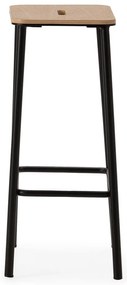 Čierne barové stoličky v súprave 2 ks (výška sedadla 65 cm) Abba – Marckeric